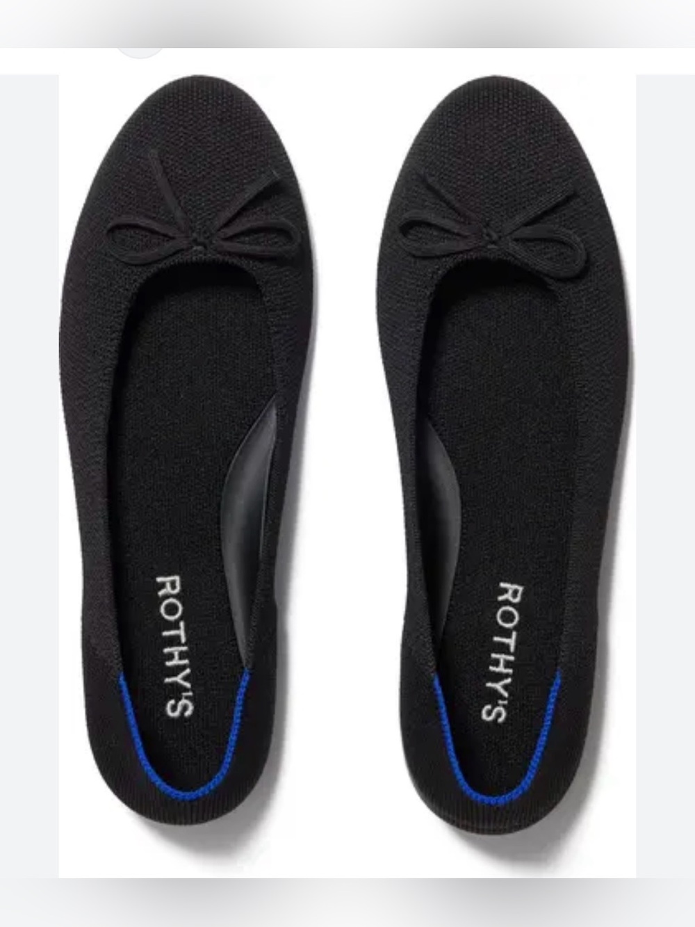 Rothy’s Bow Ballet Flats in Black| Size: 6.5